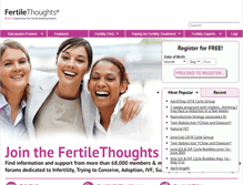 Tablet Screenshot of fertilethoughts.com